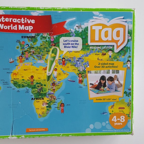 Leapfrog Interactive 2 Sided World Map Tag Reading Sy vrogue.co